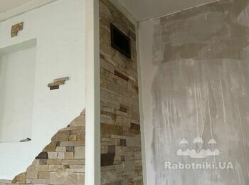 Укладання плитки на камін 5м