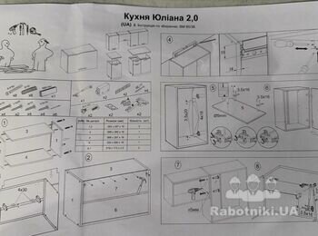 Собрать кухню и врезать мойку