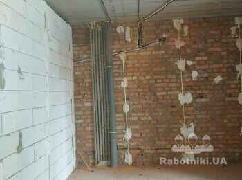 Штукатурка стены 170 кв.