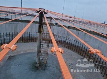 Монтажні роботи з облаштування біогазового накриття