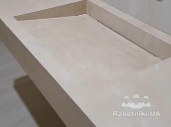 Зробити стільницю з врізною раковиною з керамогранітної плитки