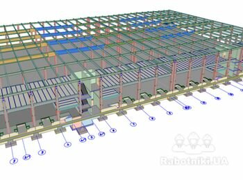 Змонтувати З/Б конструкції( колони, балки, ригеля)