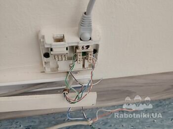 Установка комп'ютерних розеток в офісі та прокладання Інтернет кабелю
