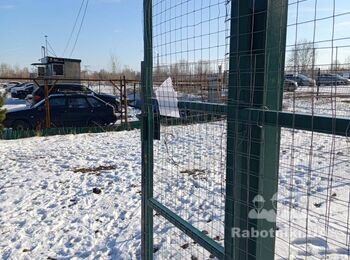 Встановлення кодового замка на металеву хвіртку на автостоянці