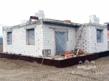 Газоблок перегородки з цегли перемички армопояс покрівля