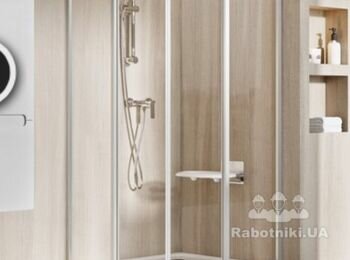 Установка душової кабіни, душової системи, умивальника