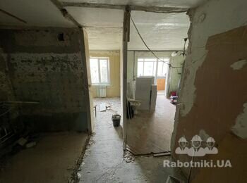 Демонтаж в 1-к кв, підготовка під ремонт