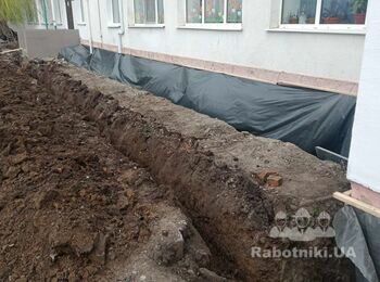 Утепление фасада и нанесение декоративки короед)