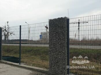 Забор из габиона