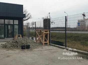 Забор из габиона
