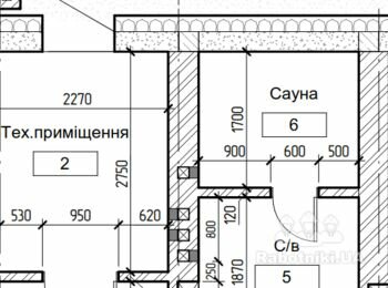 Внутрішня штукатурка (під плитку), 30 кв м