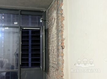 Штукатурка в СУ 32м2, стяжка в СУ 10м2