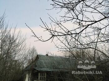 Демонтаж старих будівель в селі