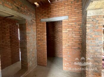 Мурування перегородок 1/2 цегли 150 м2