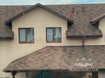 Перенести фанову трубу з одного боку даху на інший