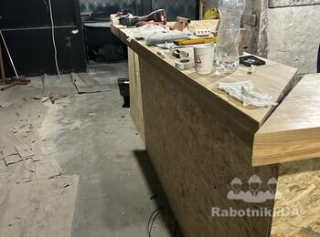 Обшити осб метало і зробити столешню