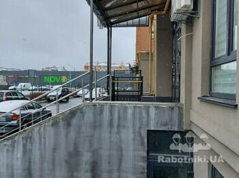 Навес, перила металлические для выхода