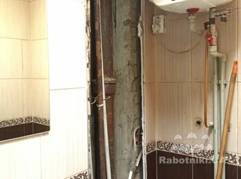 Зашить стену гипсокартоном и облицевать плиткой