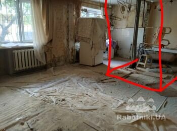 Кладка в квартире перегородок из газобетона 18 м.кв. и т.д.