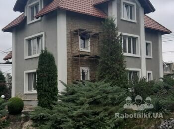 Отделка фасада камнем