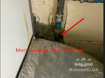Замена водопроводной трубы Д50мм