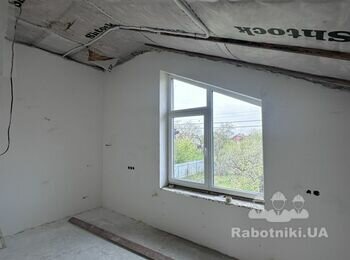 Монтаж гіпсокартону на стелю 80 м.кв.