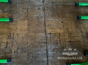 Циклювання паркету, покриття лаком (клас в школі, 48 м)