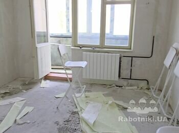 Демонтаж гипсовая стена, подрезка бетонной стены и др