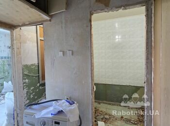 Кладка пазогребневой плиты и газоблок 10 см, всего около 20 метров