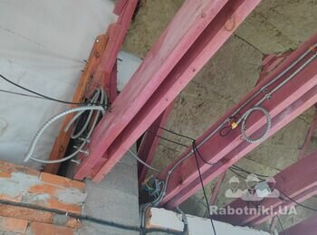 Замена балки и роботы по кровле