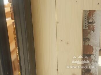 Обшивка деревяним планкіном