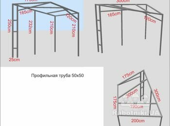 Постройка навеса
