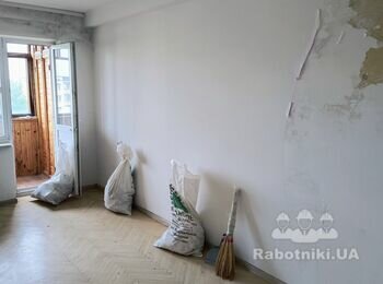 Демонтаж штукатурки та вивіз сміття