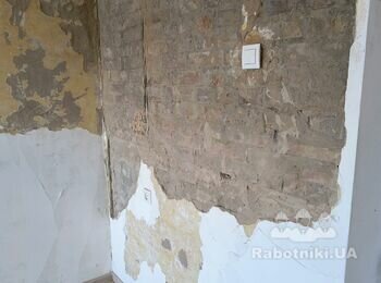Демонтаж штукатурки та вивіз сміття