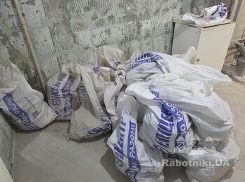 Вывоз строймусора в мешках +- 150 мешков + балконный блок