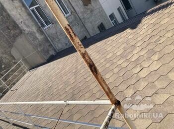 Укладка битумной черепицы на крышу 78 кв.м.