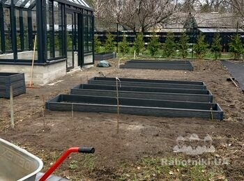 Влаштування тротуарних доріжок з гравію 100кв.м