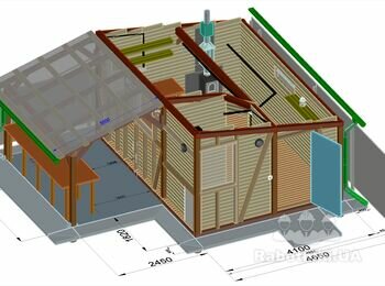 Будівництво майстерні-сарая за кресленнями замовника.