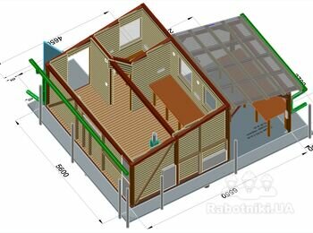 Будівництво майстерні-сарая за кресленнями замовника.