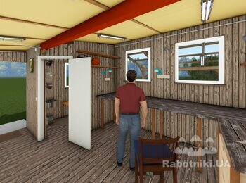 Будівництво майстерні-сарая за кресленнями замовника.