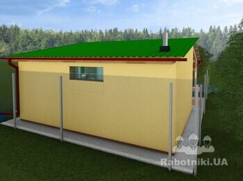 Будівництво майстерні-сарая за кресленнями замовника.