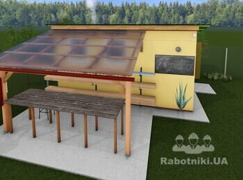 Будівництво майстерні-сарая за кресленнями замовника.
