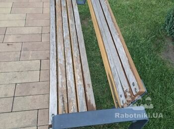Реставрація брусів лавок