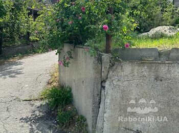 Подпорная стена дачного участка