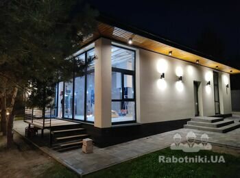 Клінічно будинку 120м2 + Повісити тюлі і штори