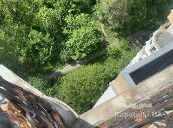 Реставрация балкона (отлив,козирьек)