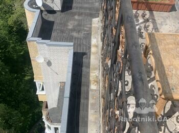 Реставрация балкона (отлив,козирьек)