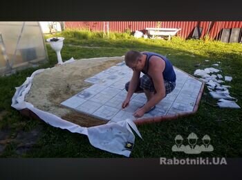 Площадка з тротуарної плитки