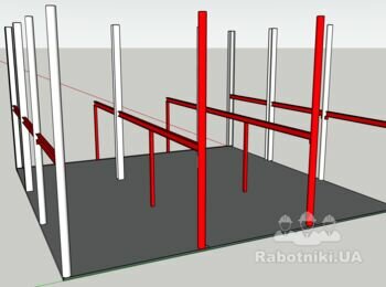 Зварка і монтаж металокаркасу