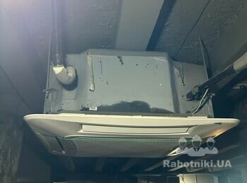Обшити кондиціонер,заробити дірку гіпсокартоном, штукатурка